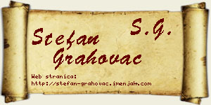 Stefan Grahovac vizit kartica